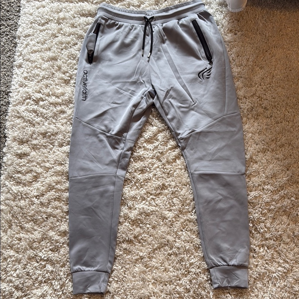 Gray Active Faith Jogger Pants